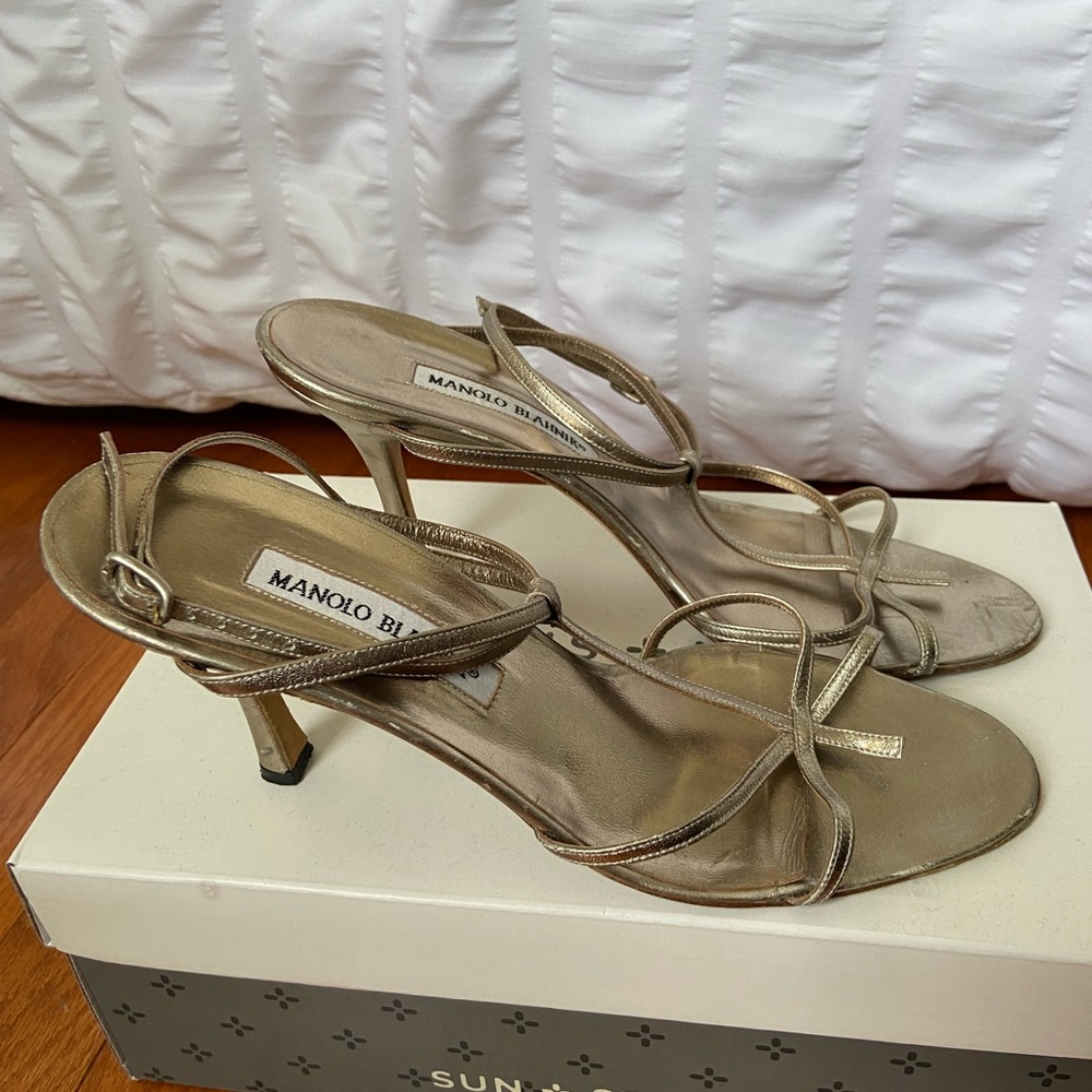 Manolo Blahnik Strappy Heels